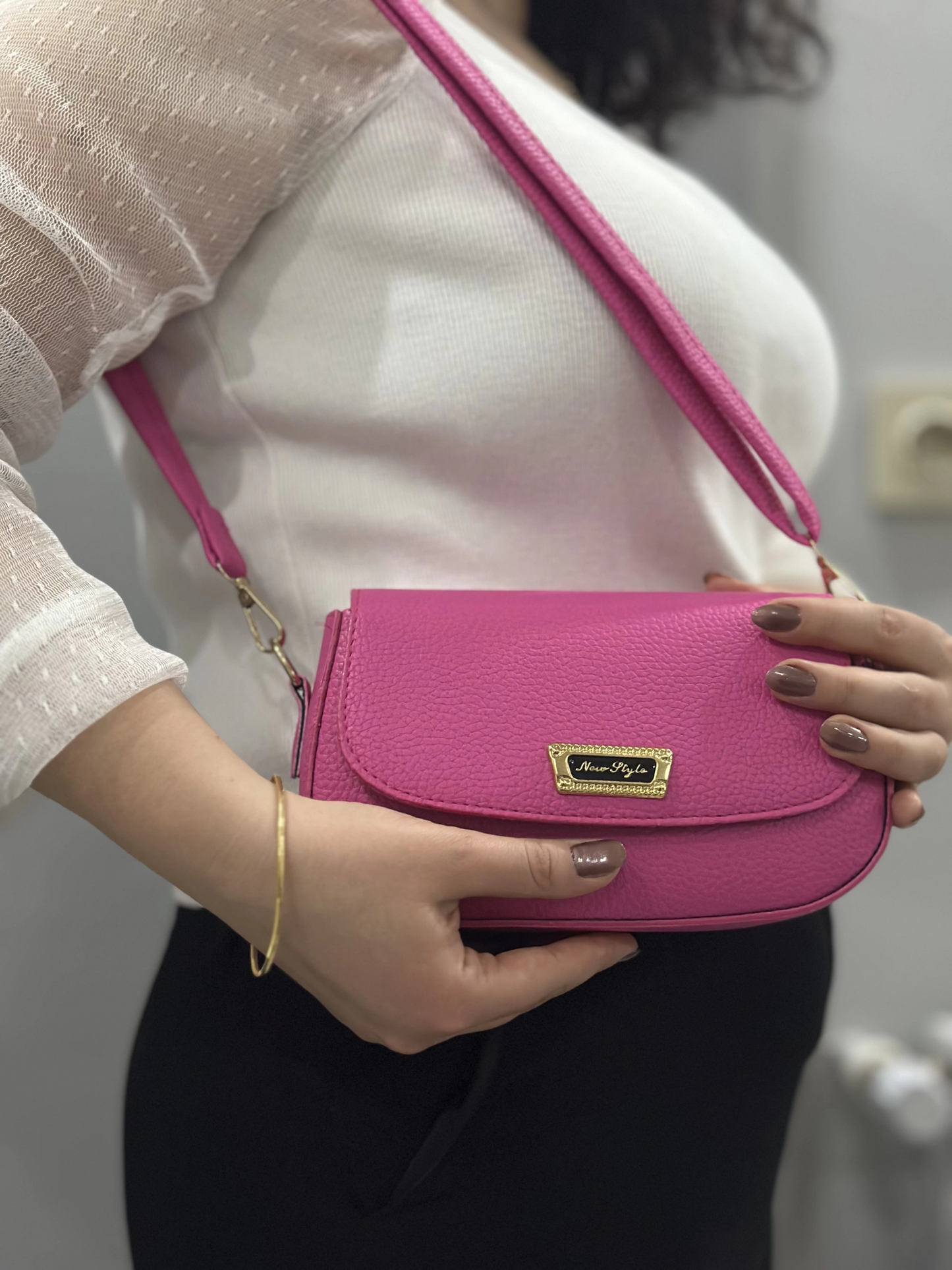 Pembe cilt jessi çanta