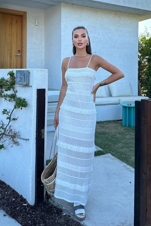 Regina Dantel Detay Elbise 2754-01