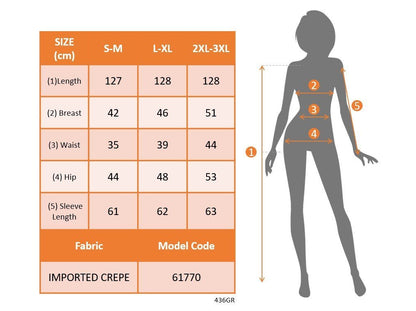 Kadın Uzun Kollu Kalp Yakalı Asimetrik Kesim Detaylı Ithal Krep Uzun Elbise