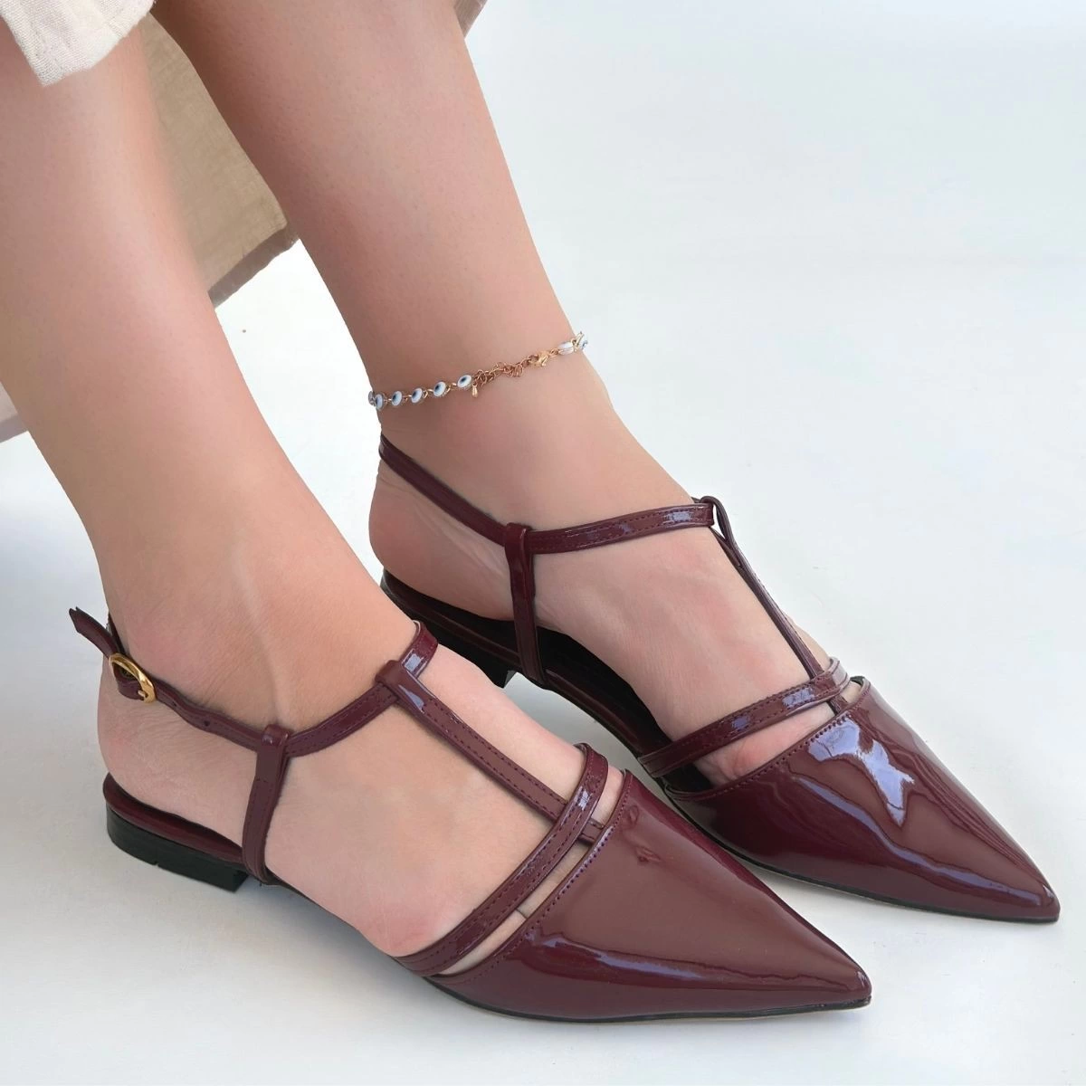 Canca Bordo Rugan Babet Ayakkabı