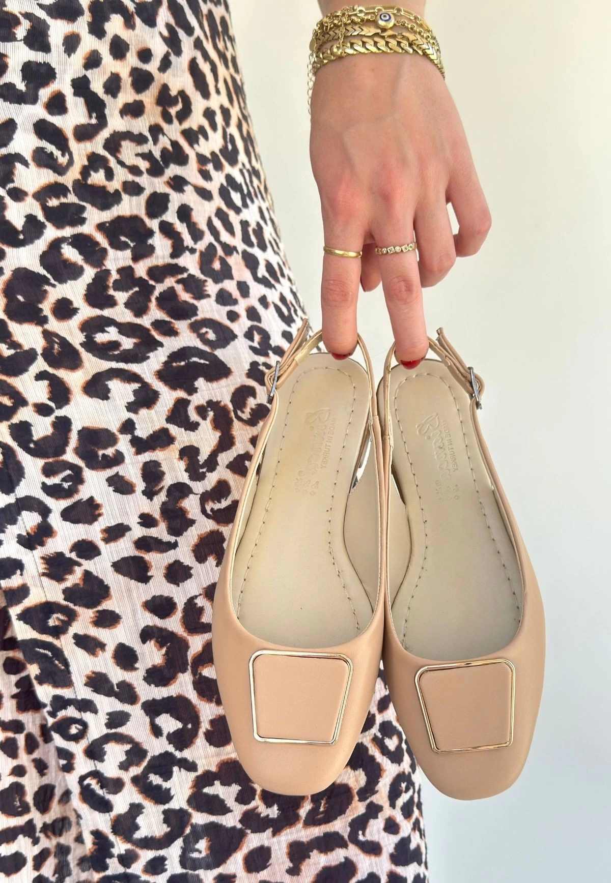 Canka Nude Cilt Babet Ayakkabı