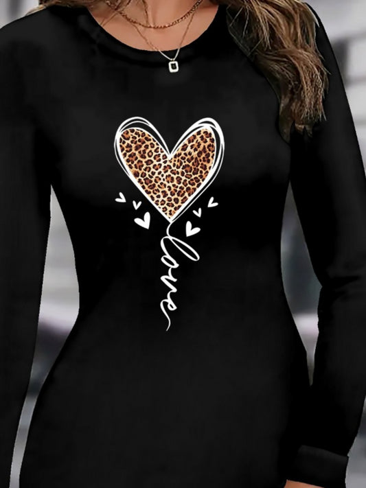 Kadın Uzun Kollu Bisiklet Yaka Kısa Viskon Iki Iplik Elbise