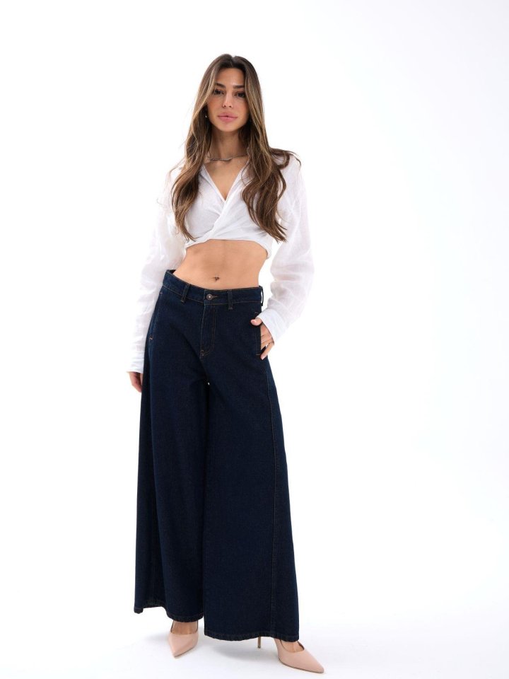 7437 KOT PANTOLON-MAVİ