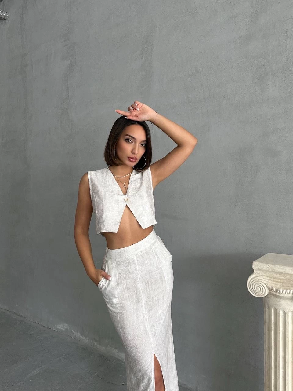 Çilek takım etek yelek