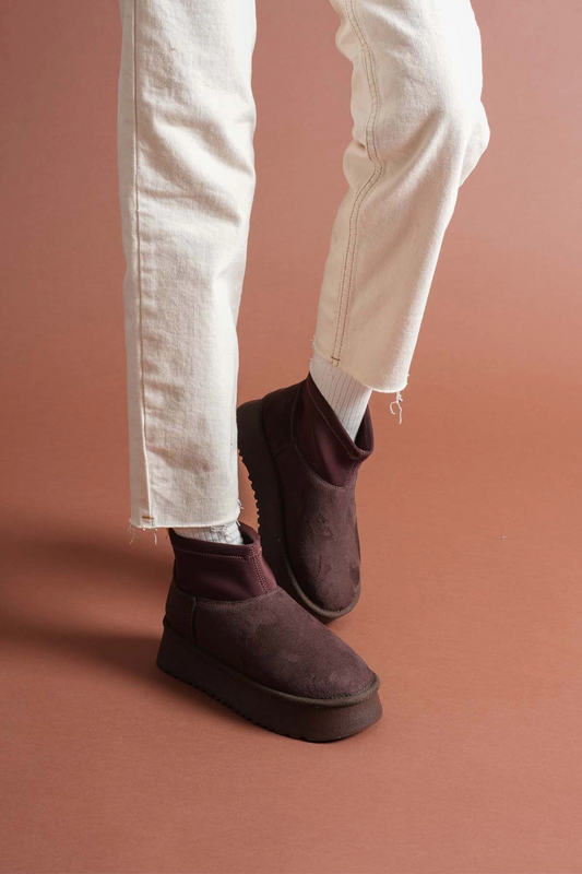 Cuen Kahverengi Süet Bot