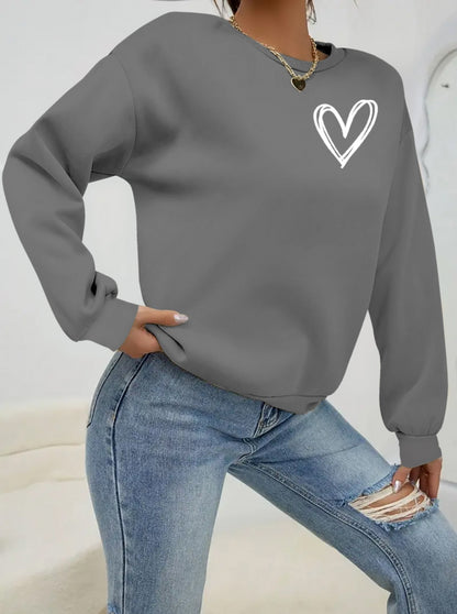 Kadın Uzun Kollu Bisiklet Yaka Viskon Iki Iplik Bluz