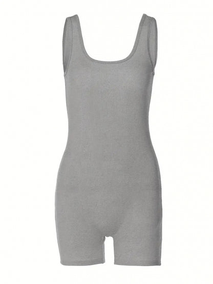 Kadın Kalın Askılı Bodycon Tulum