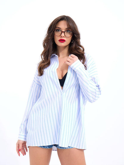 5213 GÖMLEK-LOS ANGELES ÇİZGİLİ