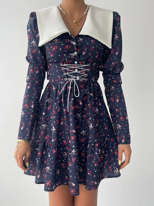 Dreamy İp Detaylı Mini Elbise