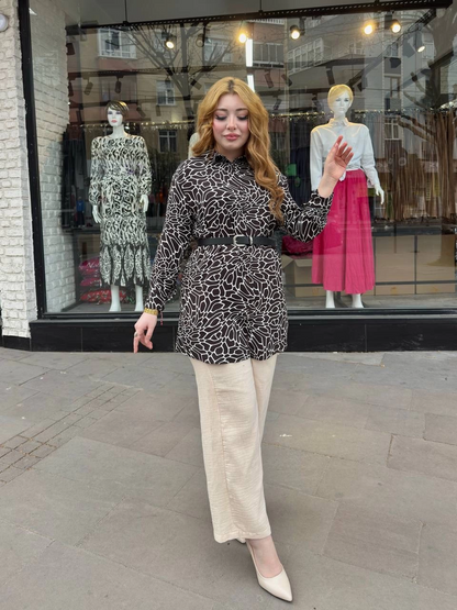 Desenli tunik gömlek