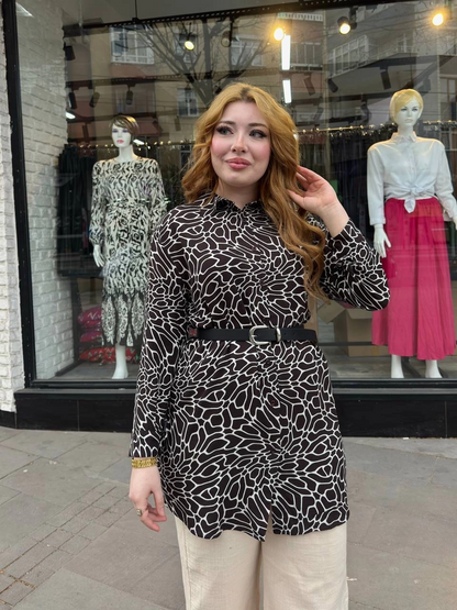 Desenli tunik gömlek