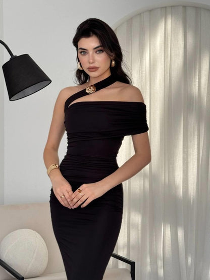 Reta Çapraz Omuz Elbise