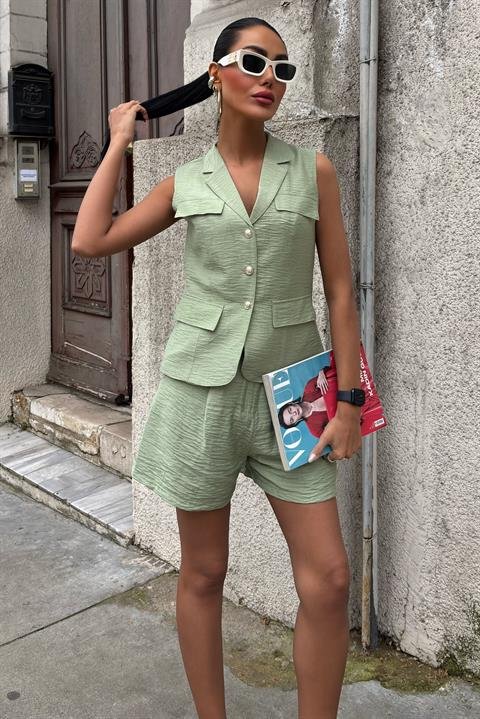 Yelek Şort Viscon Takım 10156-17