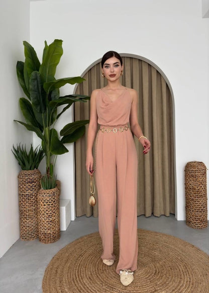 Darcy Sırt Dekolteli Tulum