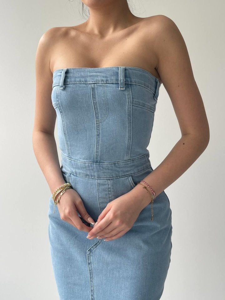 Sonic Straplez Elbise