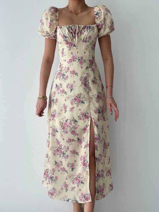 Zeze Balon Kol Elbise