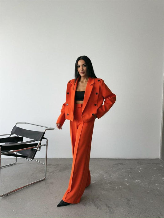 CEKET - PANTOLON TAKIM - Orange