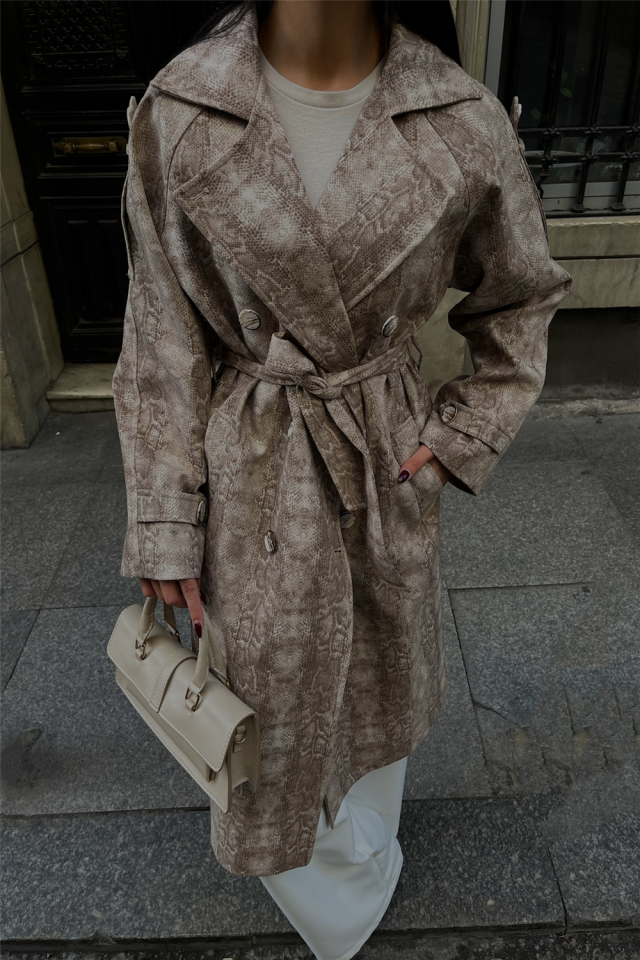 YILAN DESEN TRENCH - Bej
