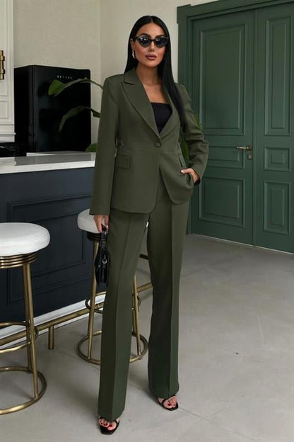 Sırt Dantel Detay Premium Takım Elbise 10031