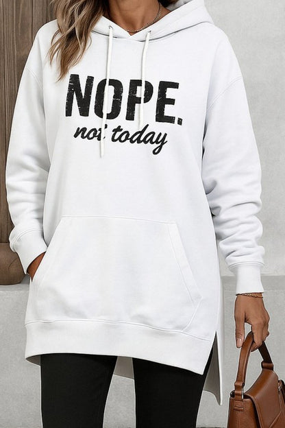 Kadın Uzun Kollu Kapşonlu Bağcıklı Viskon Iki Iplik Sweat