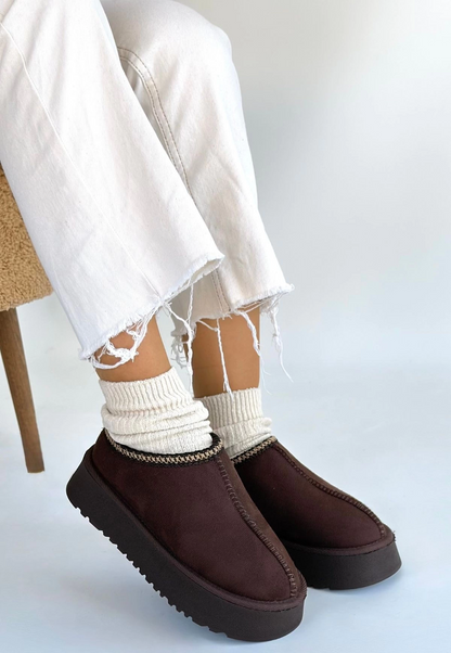 Foyk Kahverengi Süet Bot