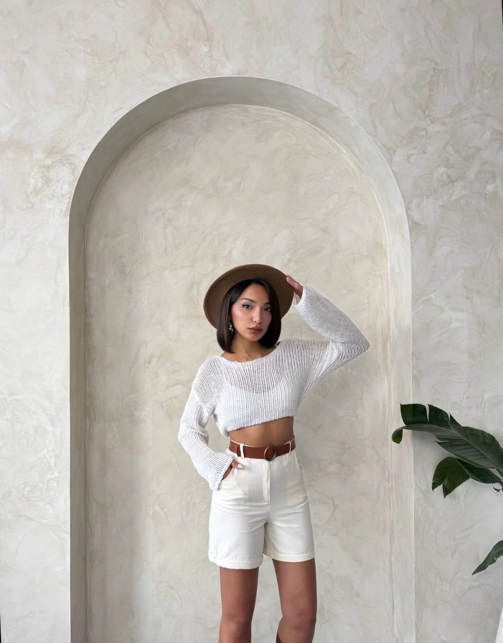 Gabardin kumaş şort