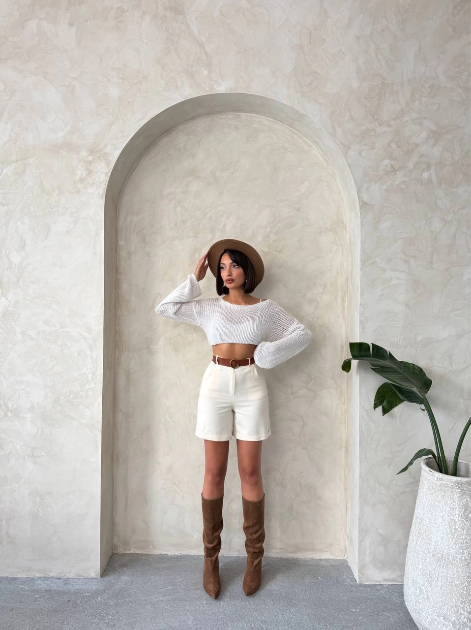 Gabardin kumaş şort