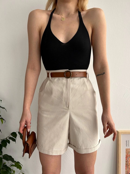 Gabardin kumaş şort