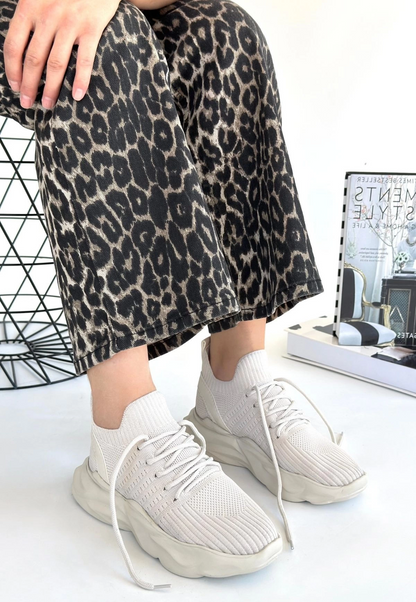 Henta Bej Triko Bağcıklı Spor Ayakkabı