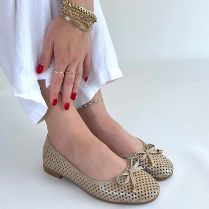 Icar Bej Cilt Babet Ayakkabı