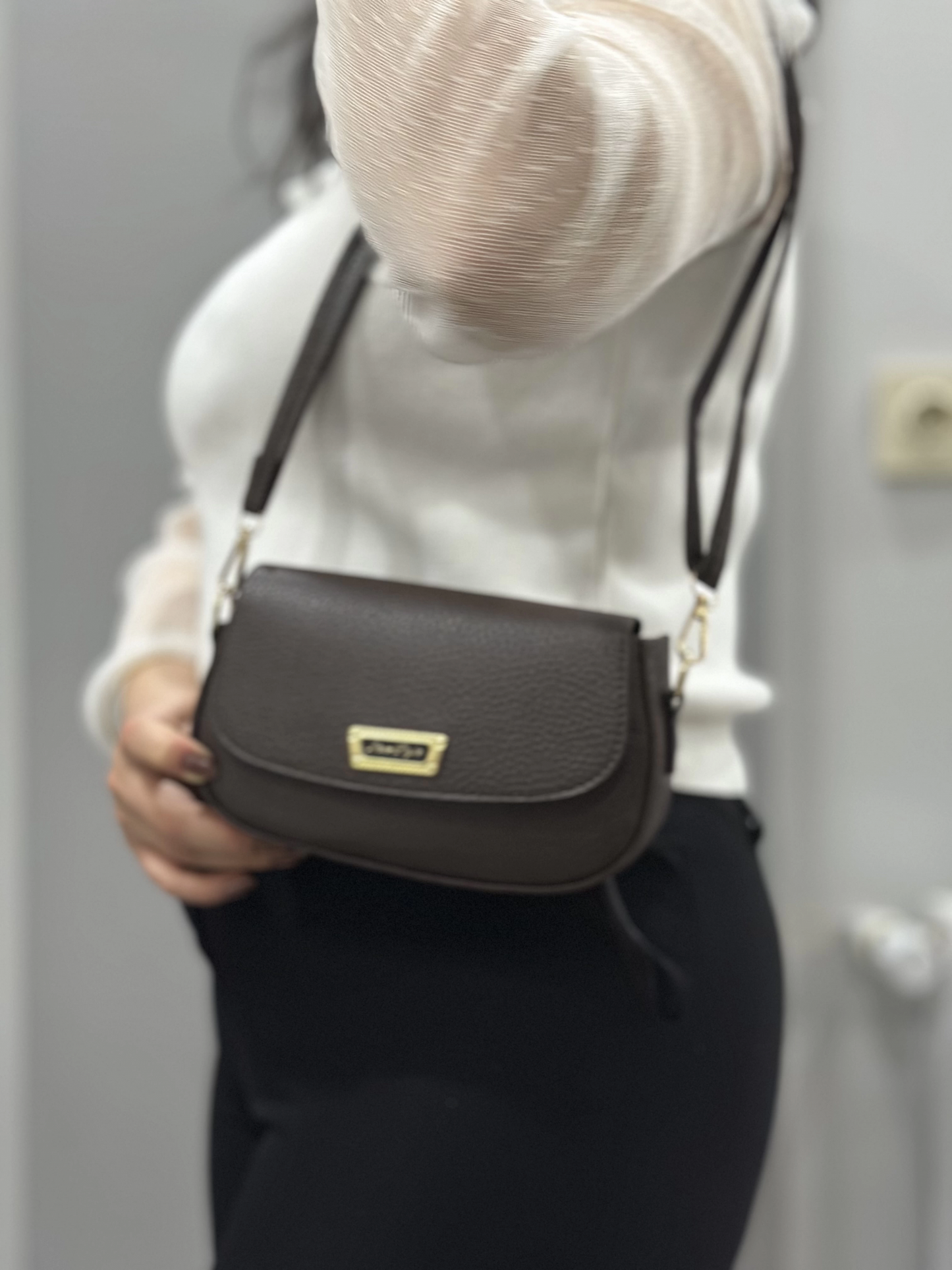 Kahve cilt jessi çanta