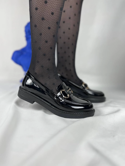 KB-801 Kuback Kömür Rugan Günlük Kadın Babet