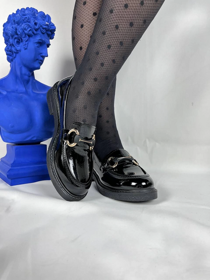 KB-801 Kuback Kömür Rugan Günlük Kadın Babet