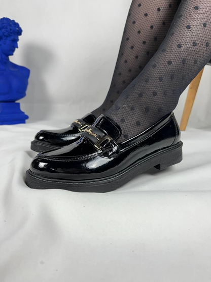 KB-803 Kuback Kömür Rugan Günlük Kadın Babet