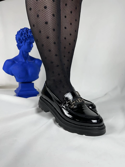 KB-ZN102 Kuback Kömür Rugan Günlük Kadın Babet