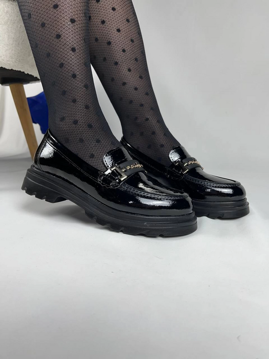 KB-ZN103 Kuback Kömür Rugan Günlük Kadın Babet