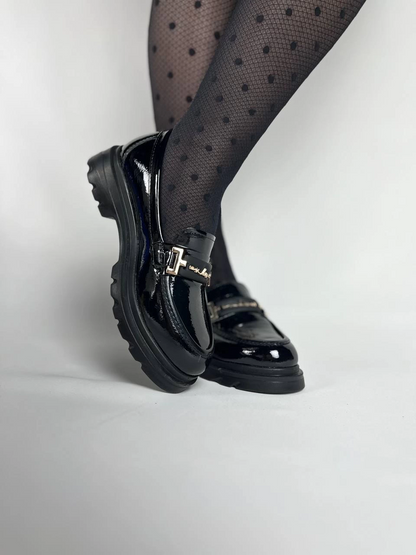 KB-ZN103 Kuback Kömür Rugan Günlük Kadın Babet