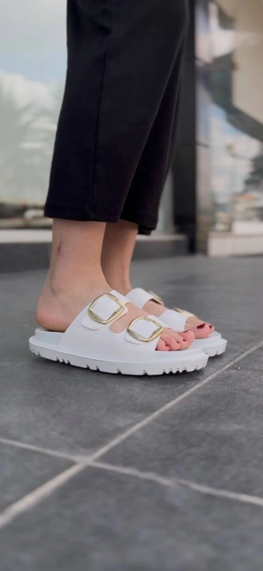 KBTX-1 Kuback Beyaz Günlük Kadın Terlik