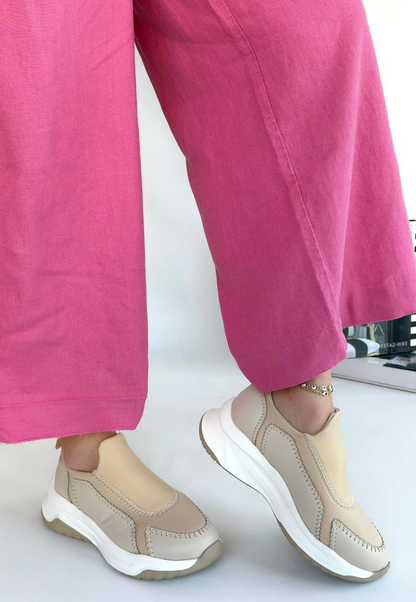 Kendy Bej Cilt Spor Ayakkabı