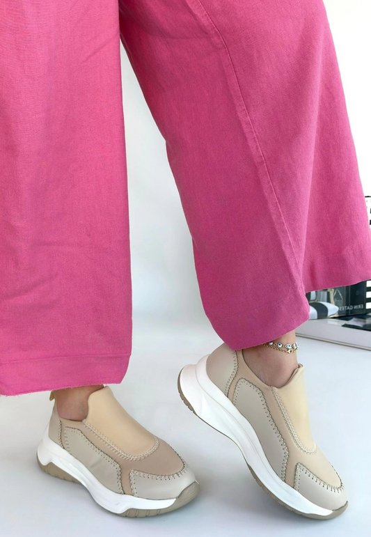 Kendy Bej Cilt Spor Ayakkabı