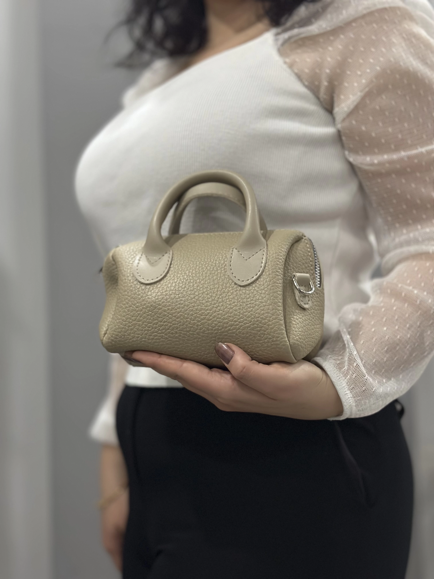 Vizon cilt bugo çanta