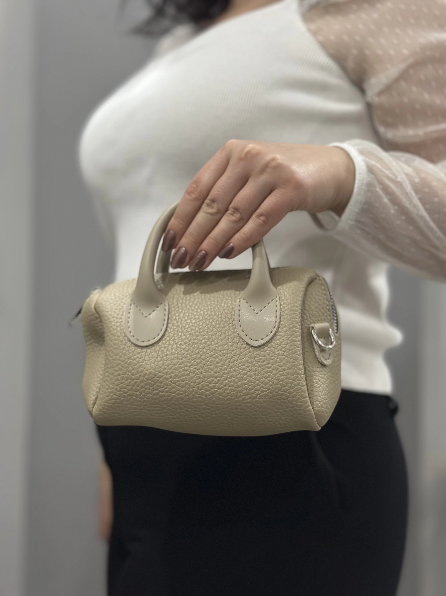 Vizon cilt bugo çanta