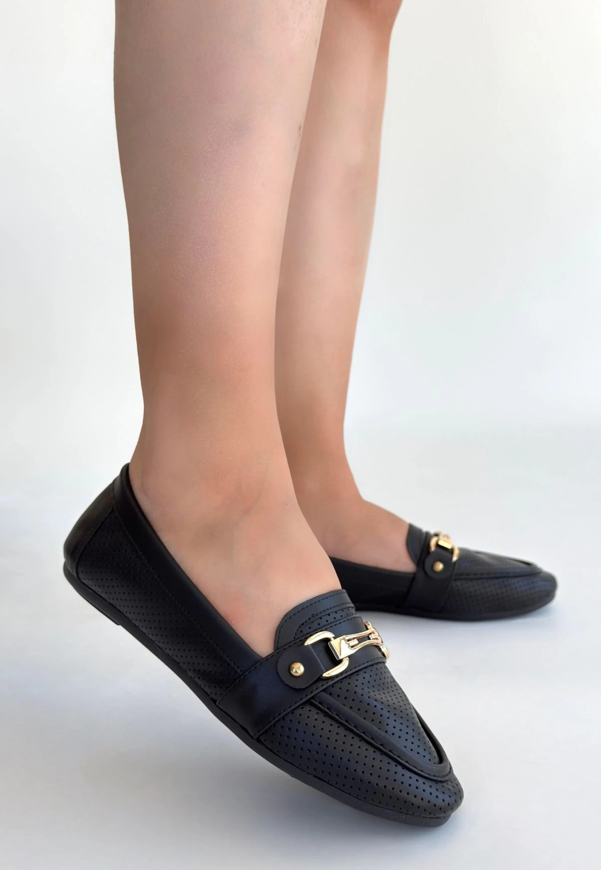 Rain Siyah Cilt Babet Ayakkabı