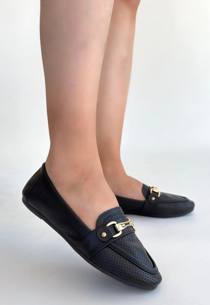 Rain Siyah Cilt Babet Ayakkabı