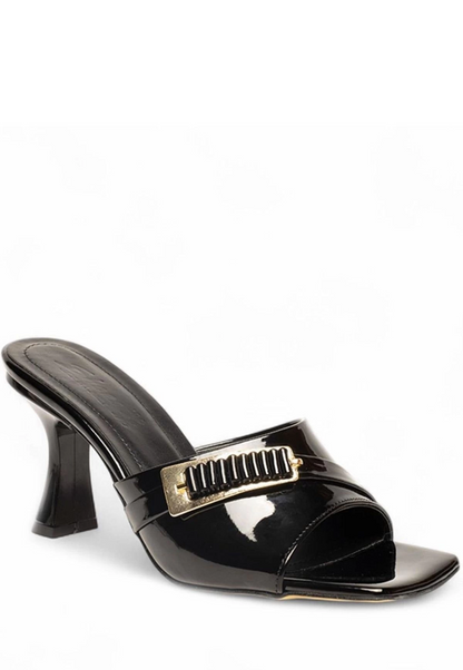 Sief Siyah Rugan Topuklu Terlik