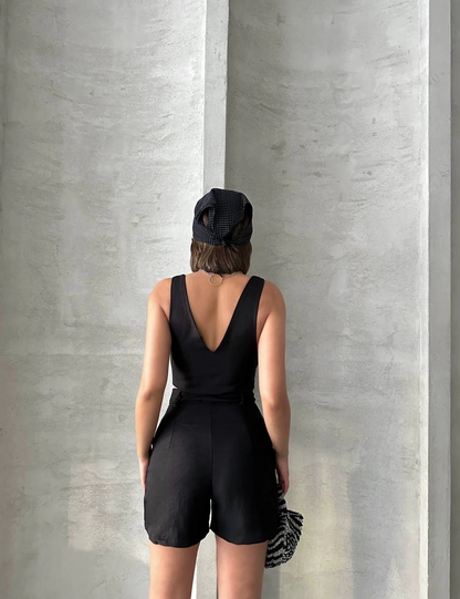 Şortlu keten takım s255014