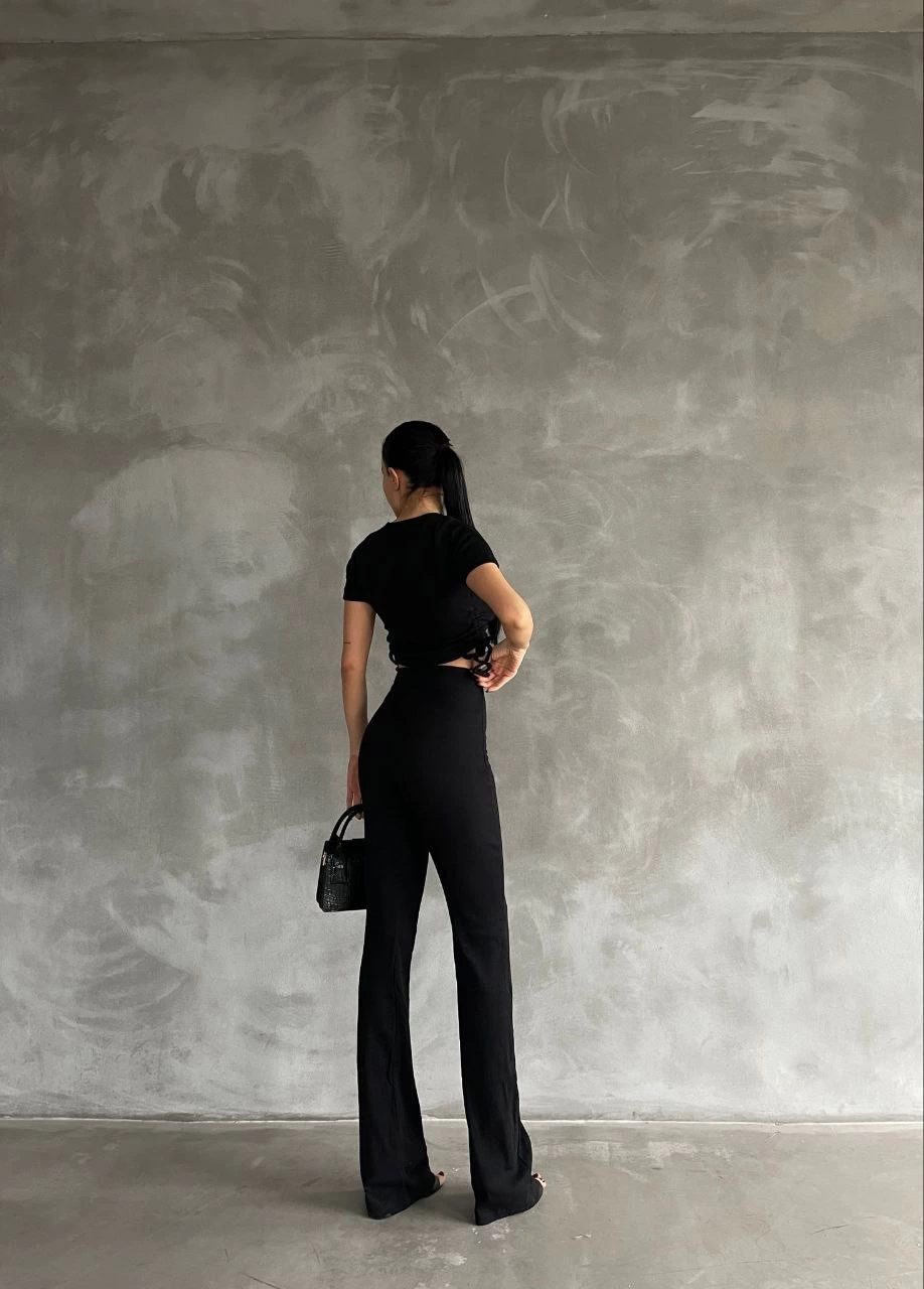 Yanları tüneli takım siyah s3161